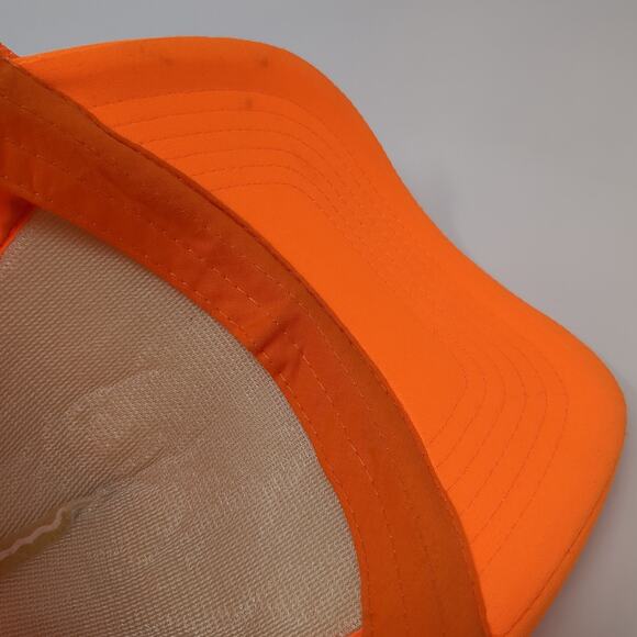 Twin Pines Snapback Trucker Hat Orange One Size Adjustable Mesh Back Ha - Picture 9 of 10